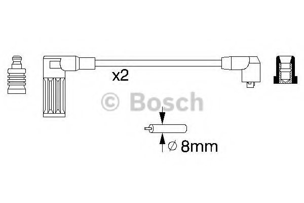BOSCH 0 986 356 752 Ignition Cable Kit